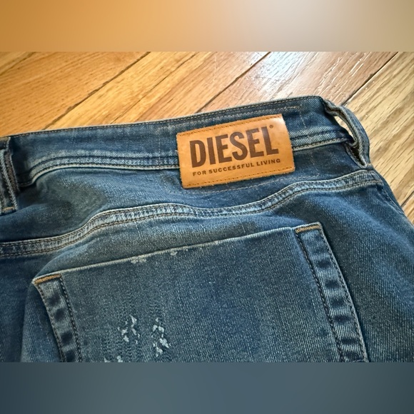 Diesel Zatiny Jeans Men’s Size W40 L32 Med Wash 083AC Regular Bootcut Distressed - Picture 11 of 16